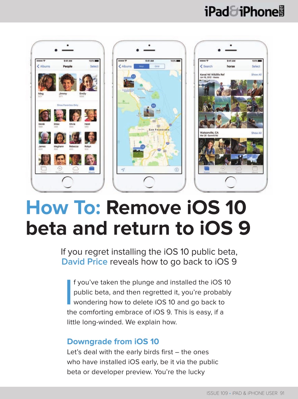 iPad and iPhone User Preview Pages