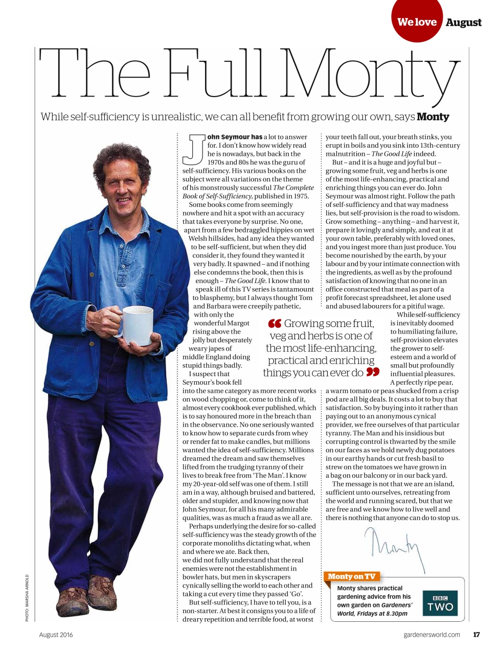 BBC Gardeners’ World Magazine Preview Pages