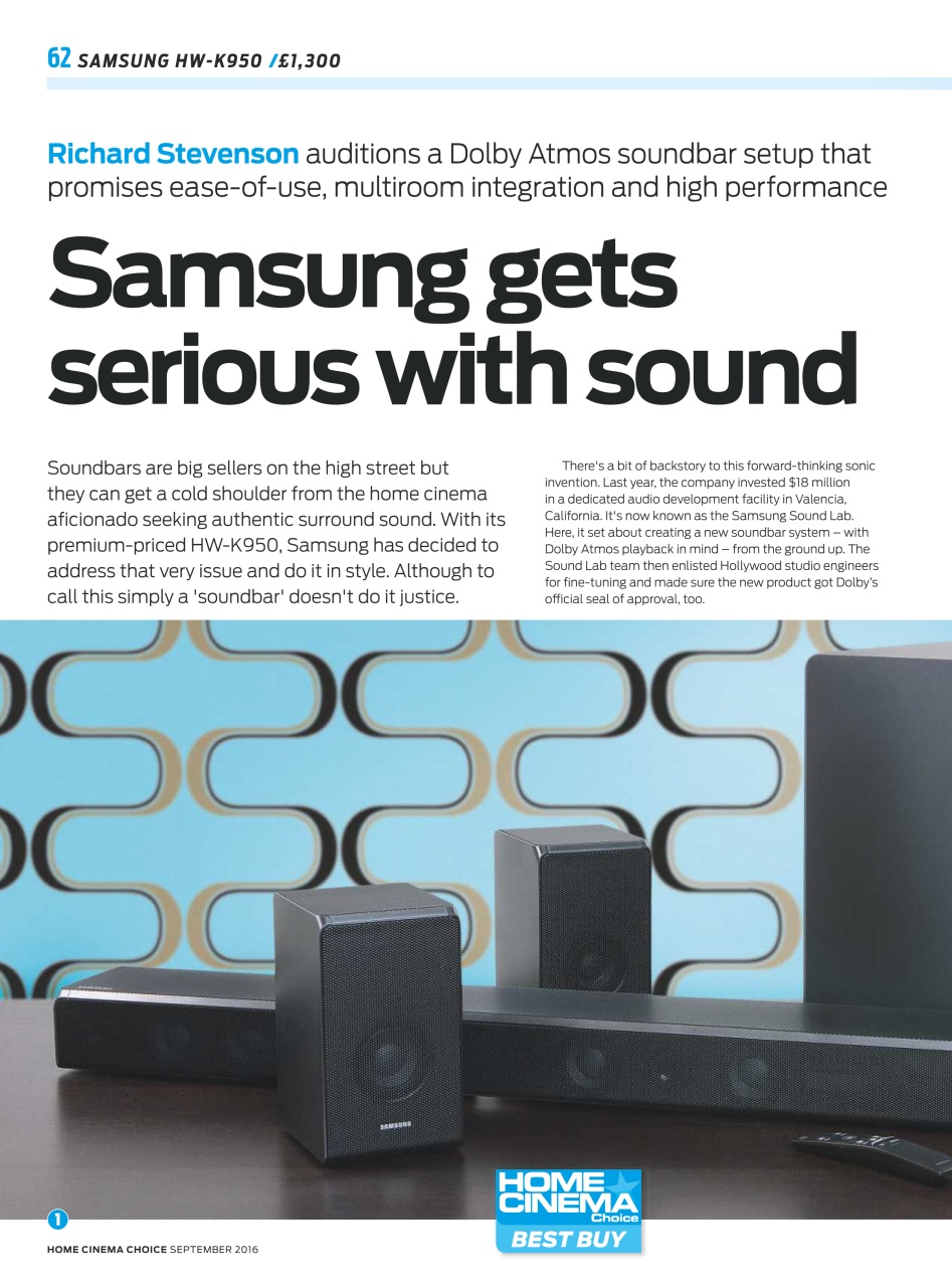 Home Cinema Choice Preview Pages
