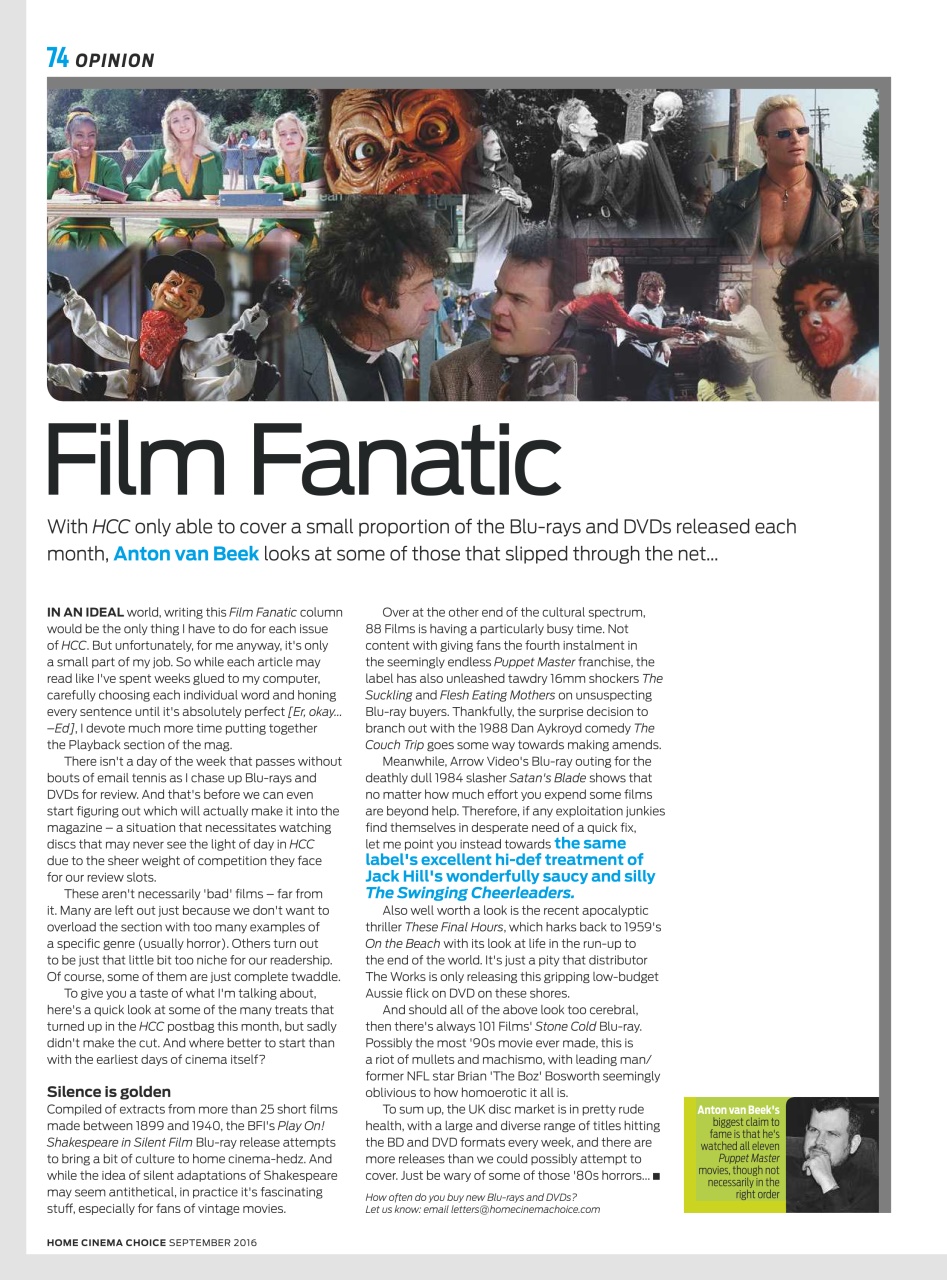 Home Cinema Choice Preview Pages