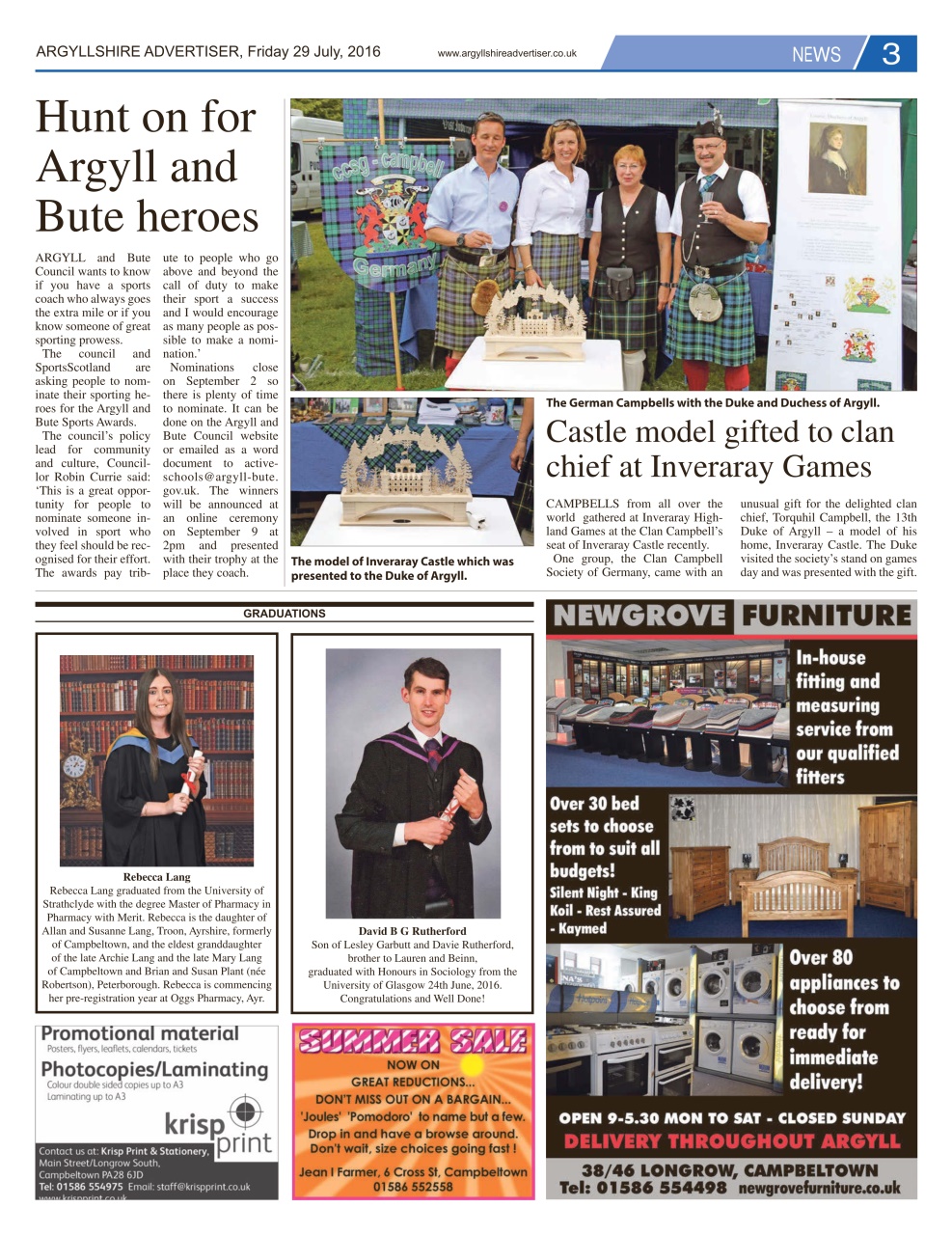 Argyllshire Advertiser Preview Pages
