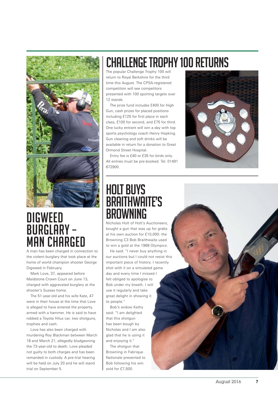 Clay Shooting Preview Pages
