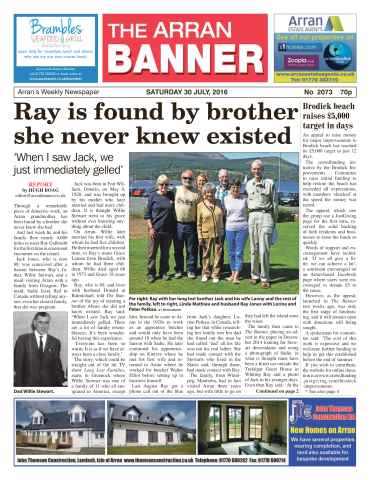 Arran Banner issue 30th July 2016