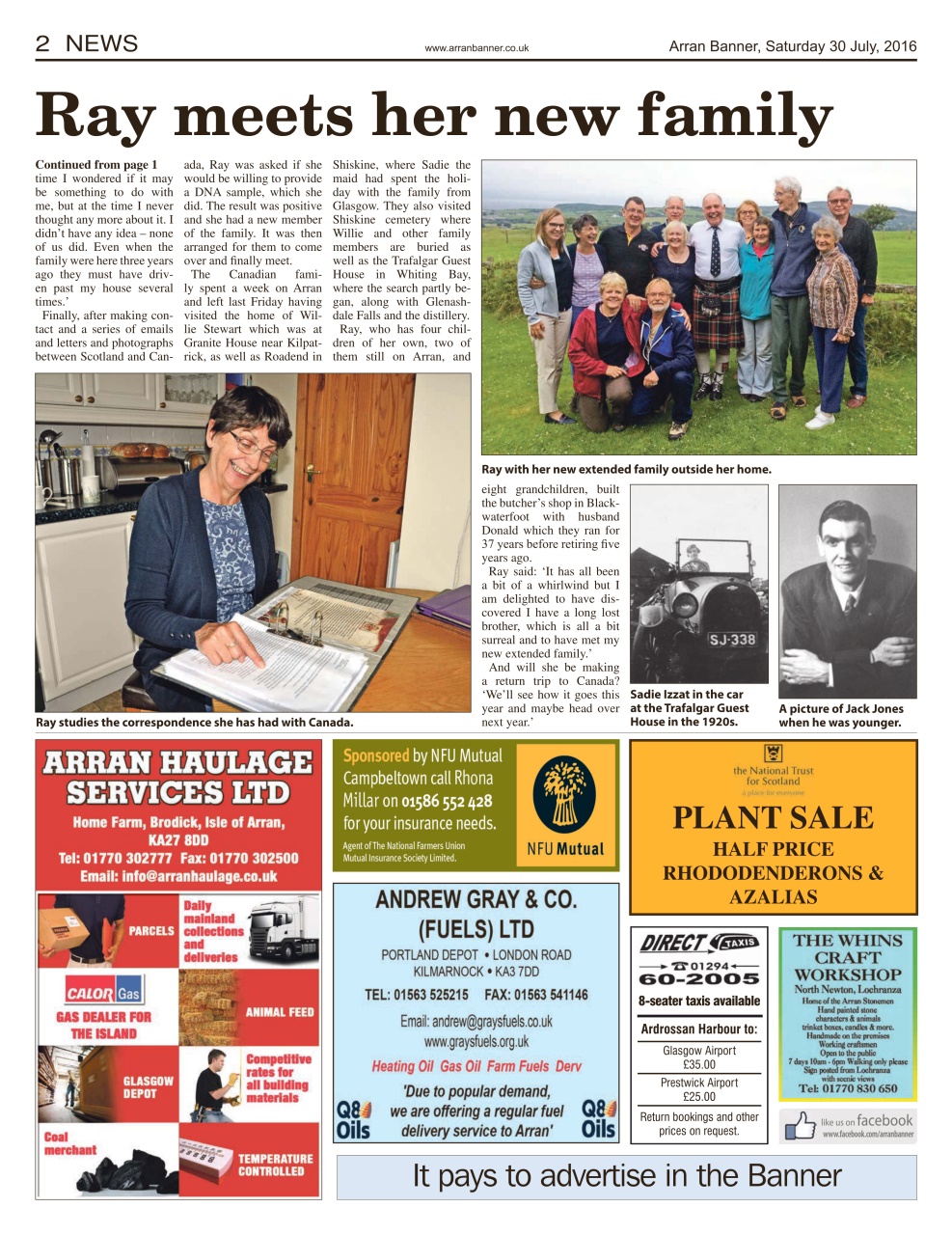 Arran Banner Preview Pages