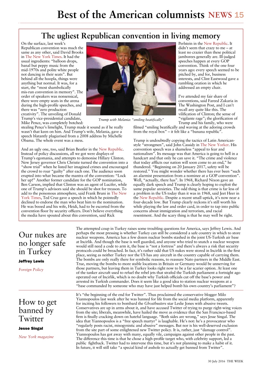 The Week Preview Pages