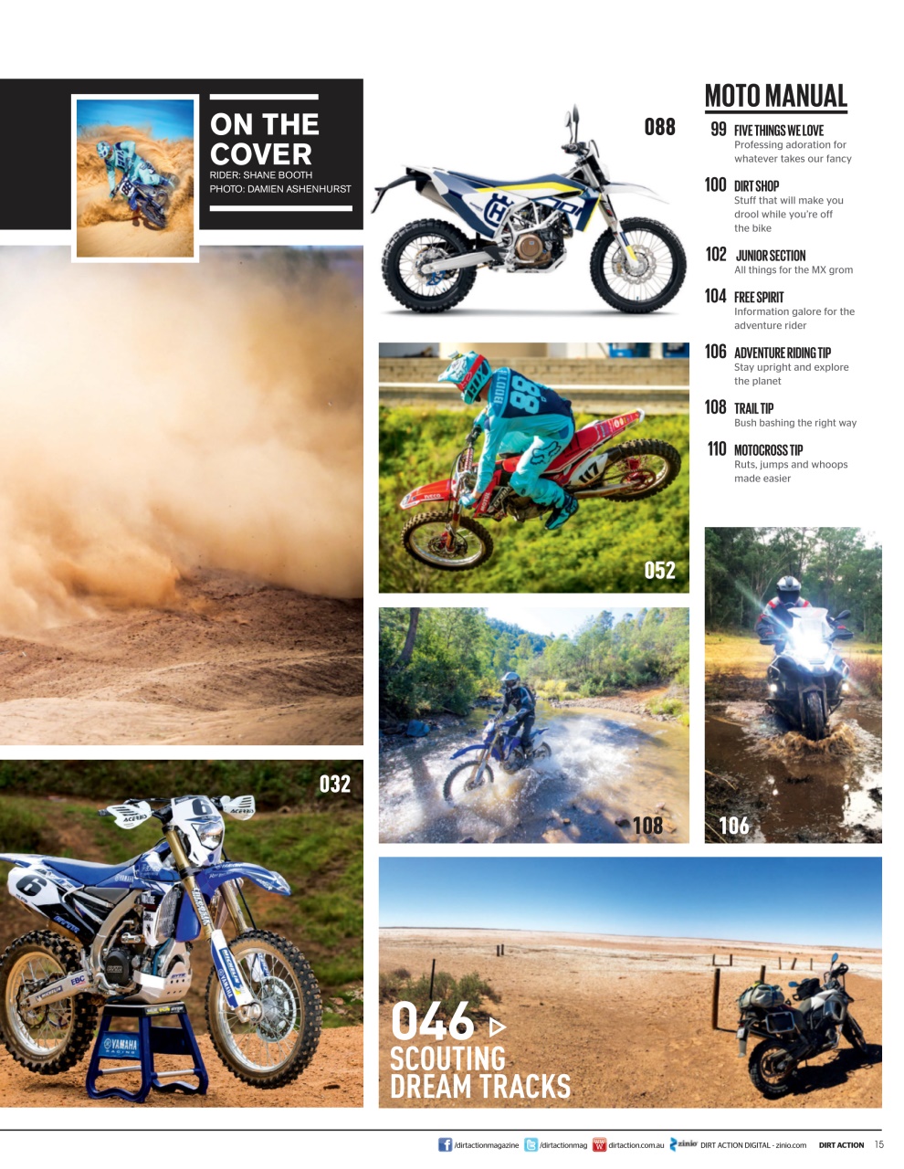 Dirt Action Preview Pages