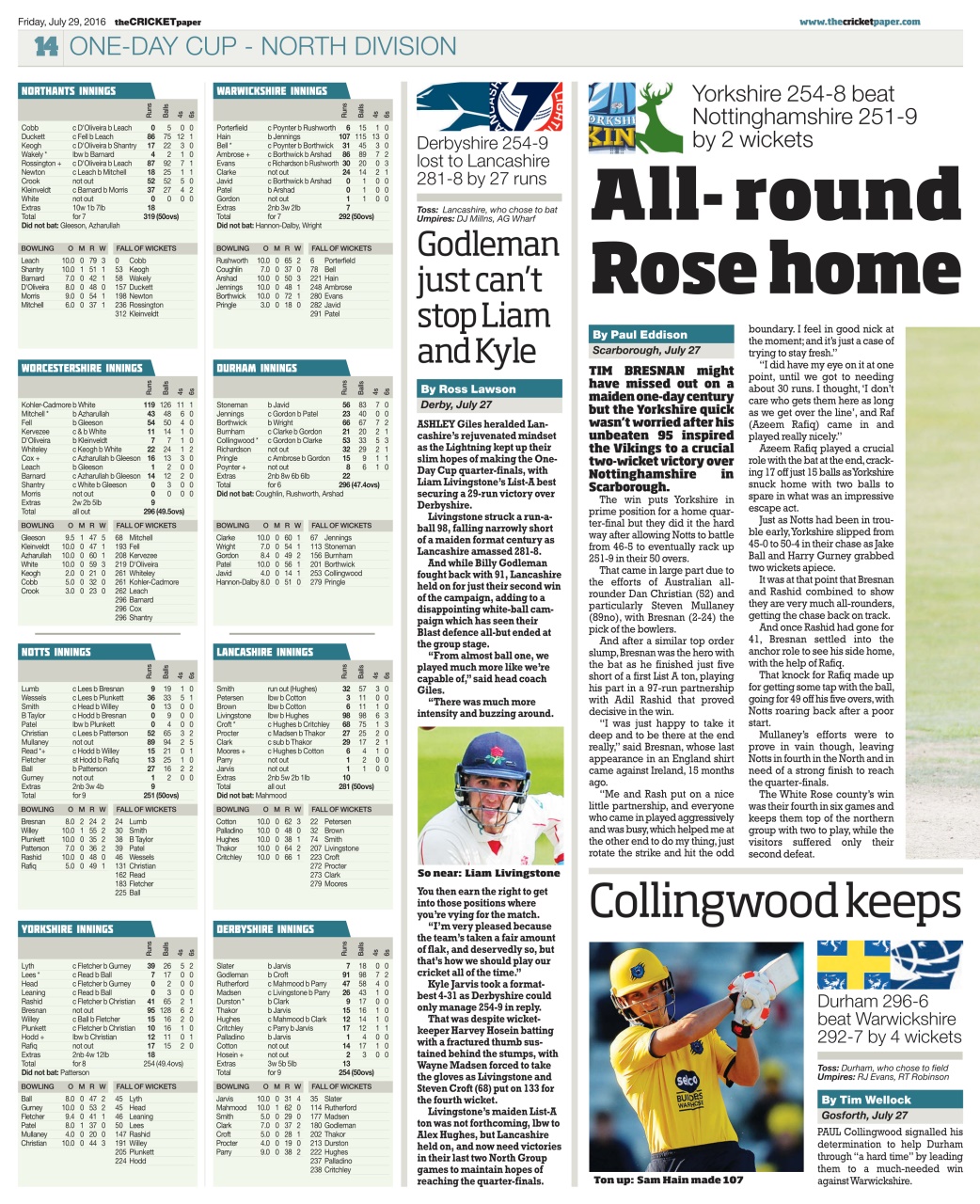 The Cricket Paper Preview Pages