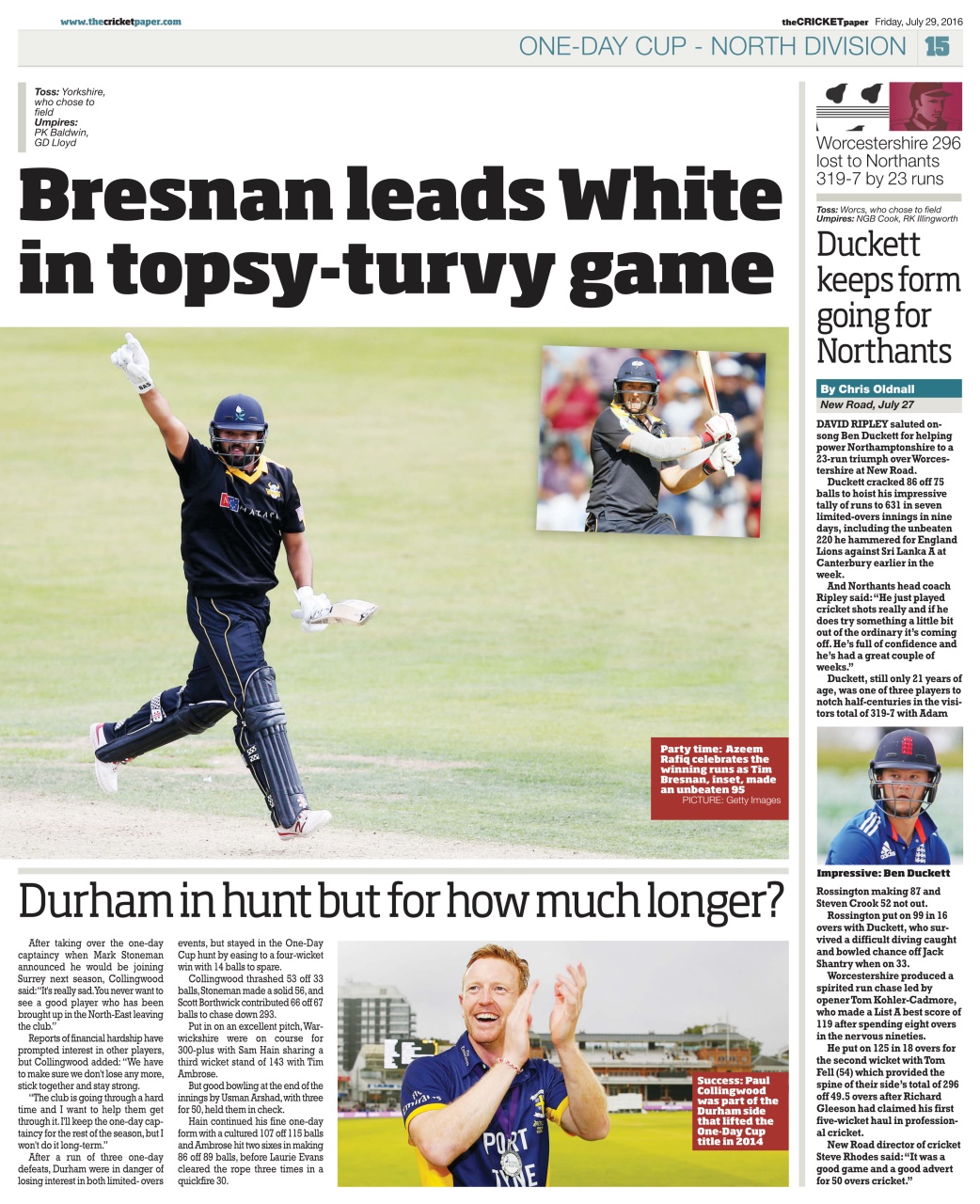 The Cricket Paper Preview Pages