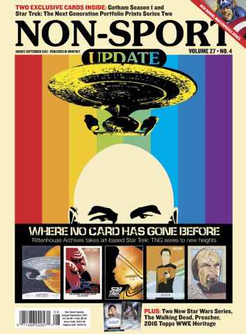 Non-Sport Update Magazine issue Aug-Sep 16