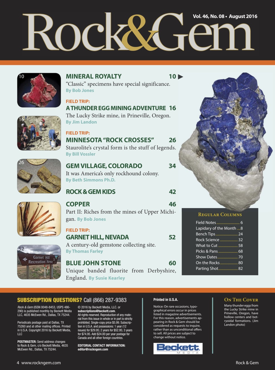 Rock&Gem Magazine Preview Pages