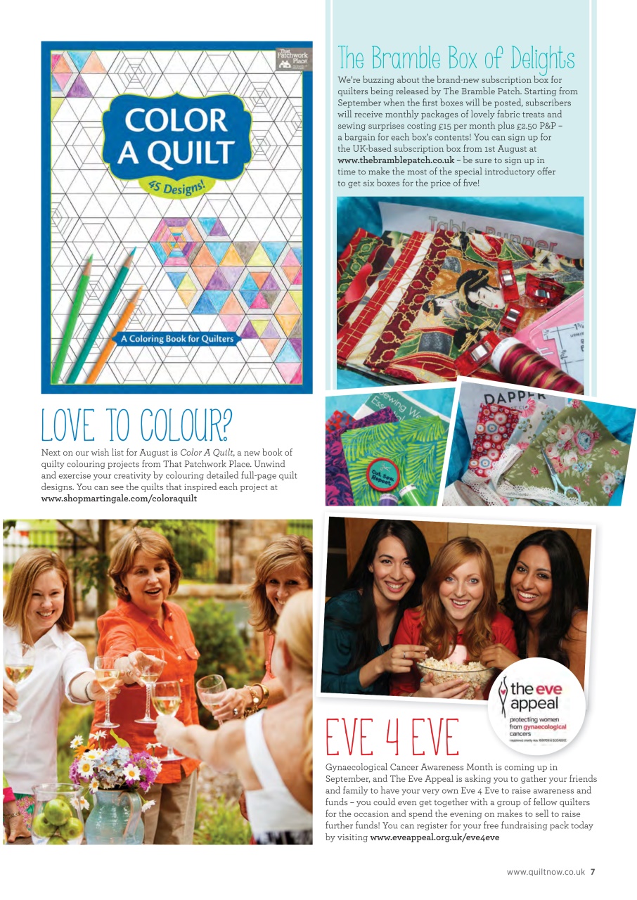 Quilt Now Preview Pages