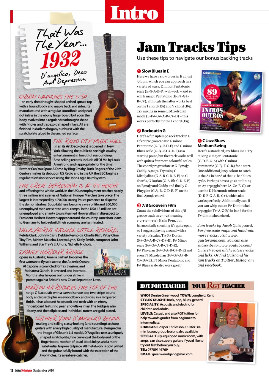 Guitar Techniques Preview Pages