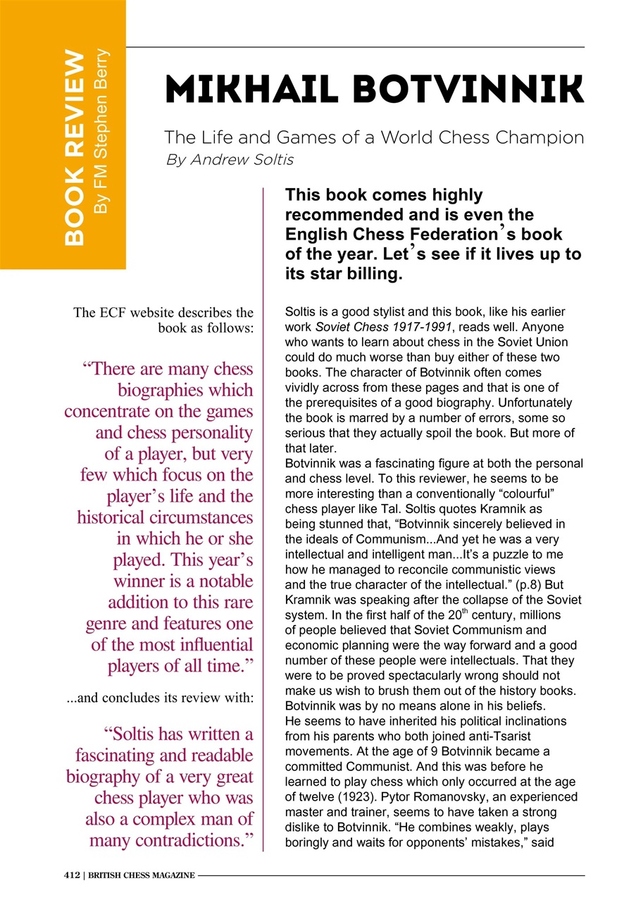 British Chess Magazine Preview Pages