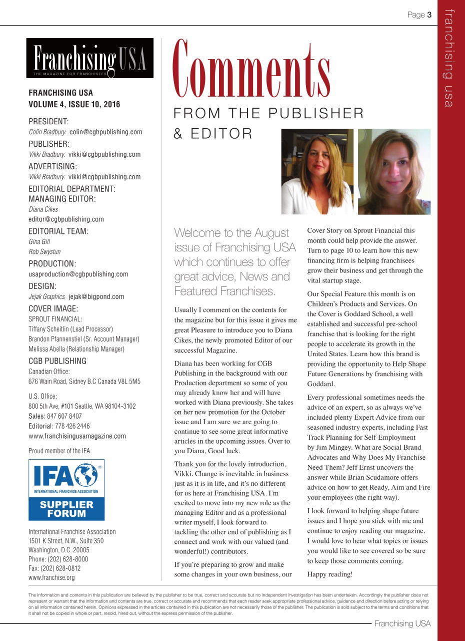 Franchising USA Preview Pages