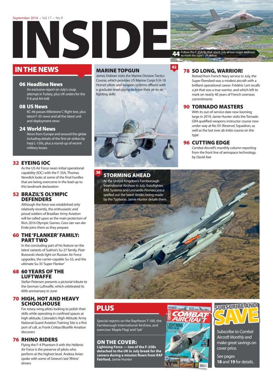 Combat Aircraft Journal Preview Pages