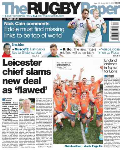 The Rugby Paper issue 31st July 2016