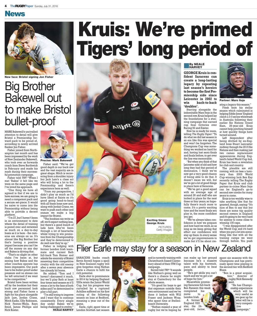 The Rugby Paper Preview Pages