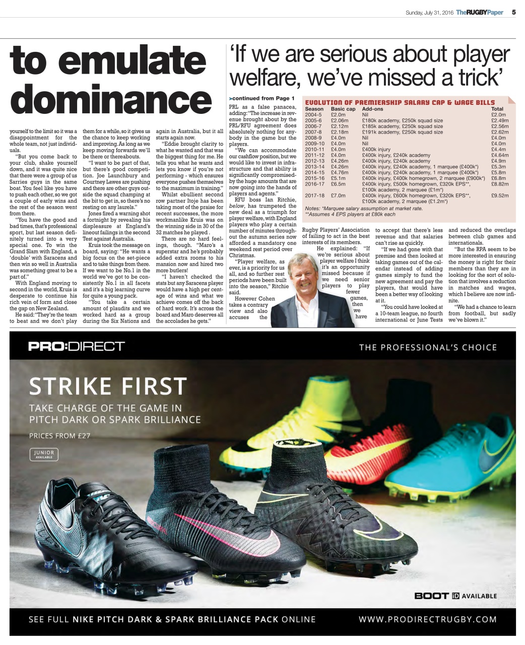 The Rugby Paper Preview Pages