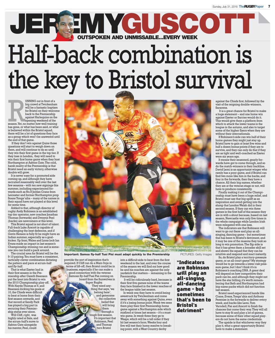 The Rugby Paper Preview Pages