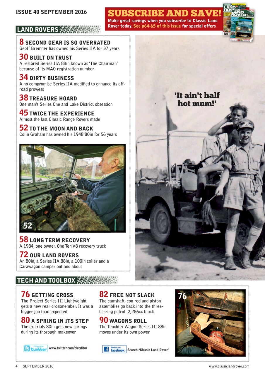 Classic Land Rover Magazine Preview Pages