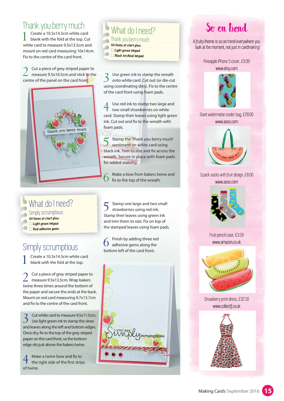 Making Cards & Papercraft Preview Pages