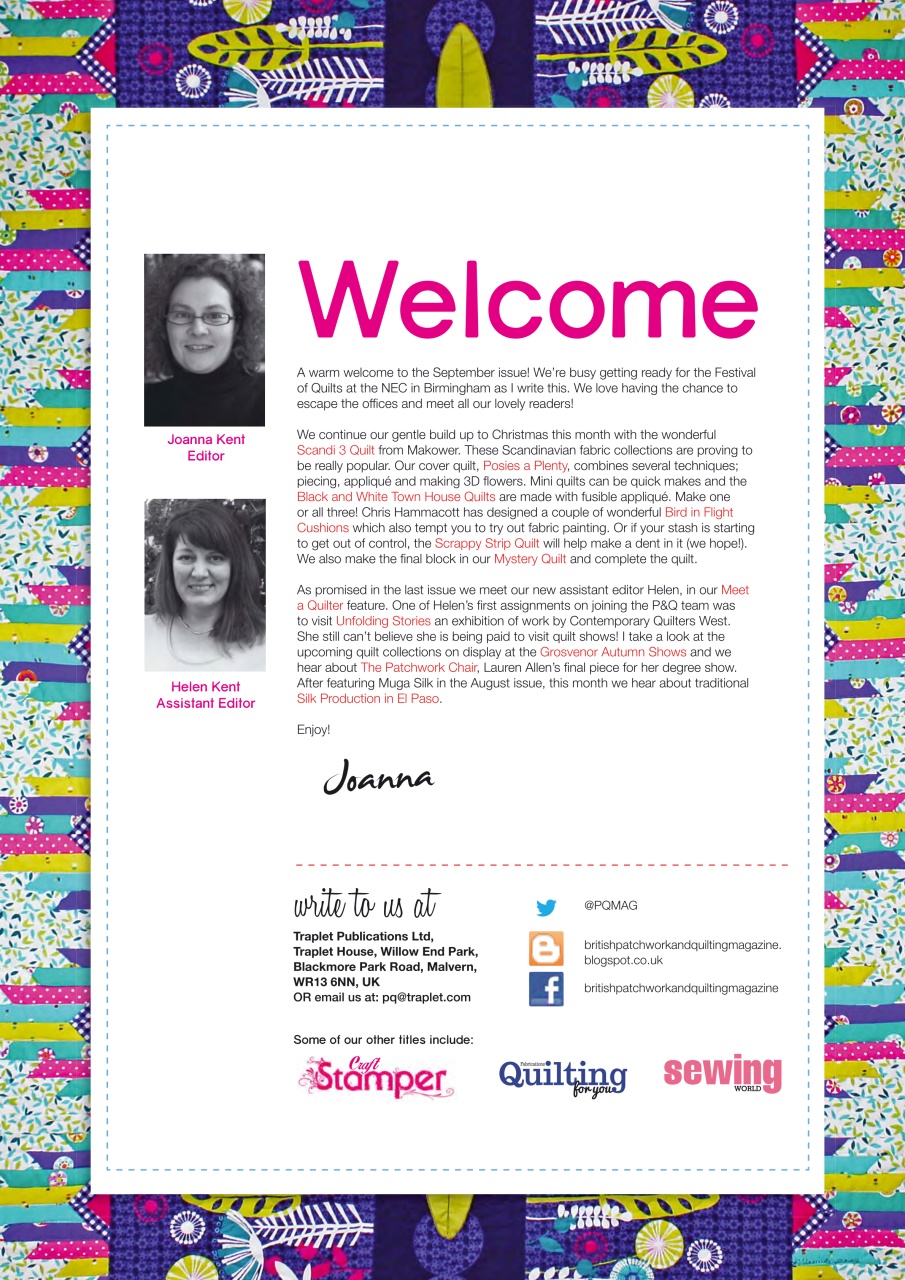 Patchwork and Quilting Preview Pages