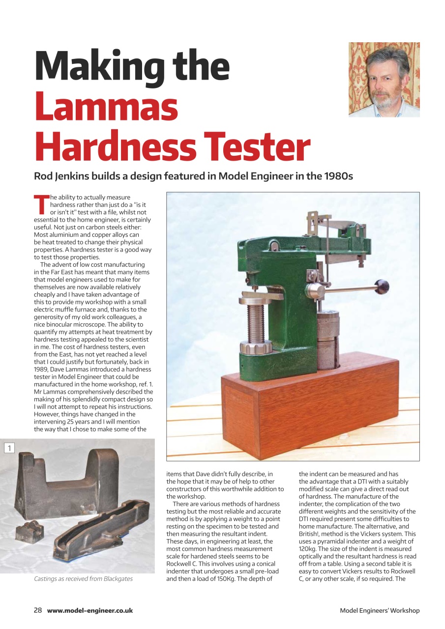 Model Engineer & Workshop Magazine Preview Pages