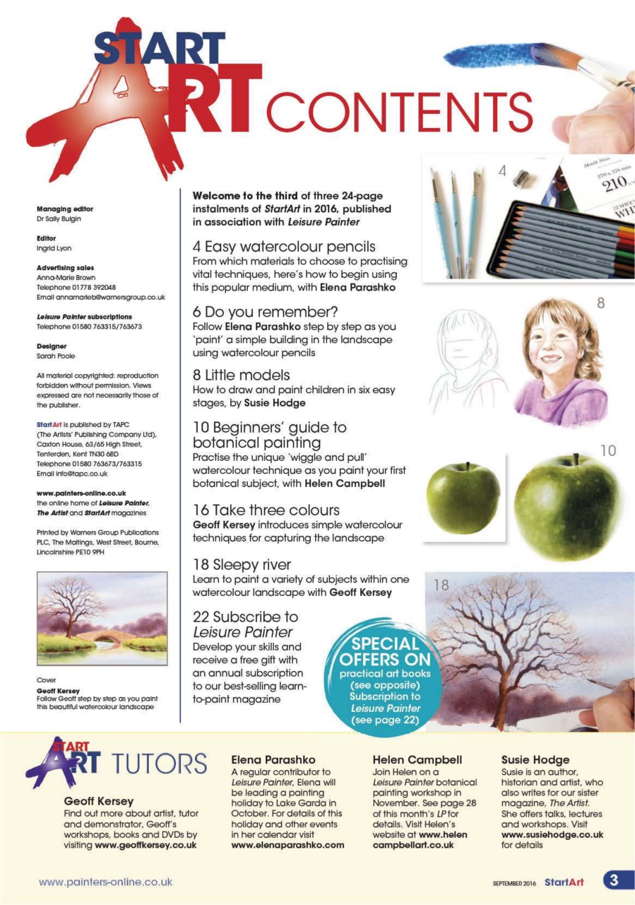 Start Art Preview Pages