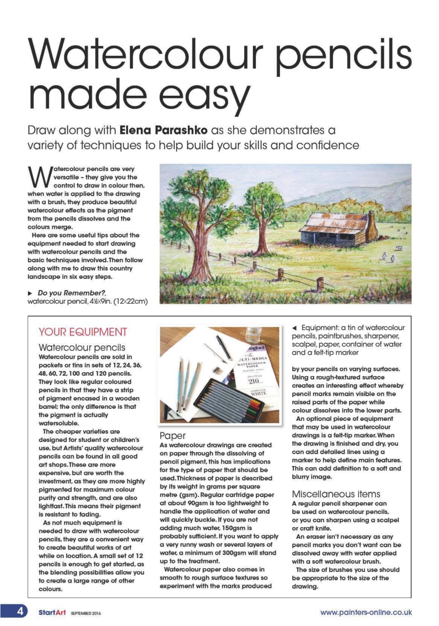 Start Art Preview Pages