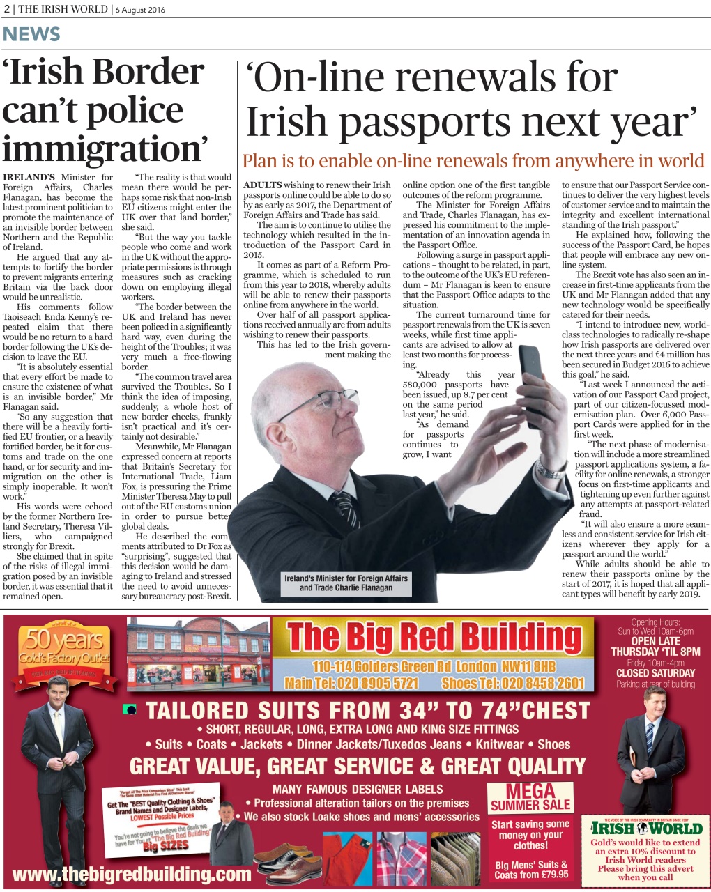 Irish World Preview Pages