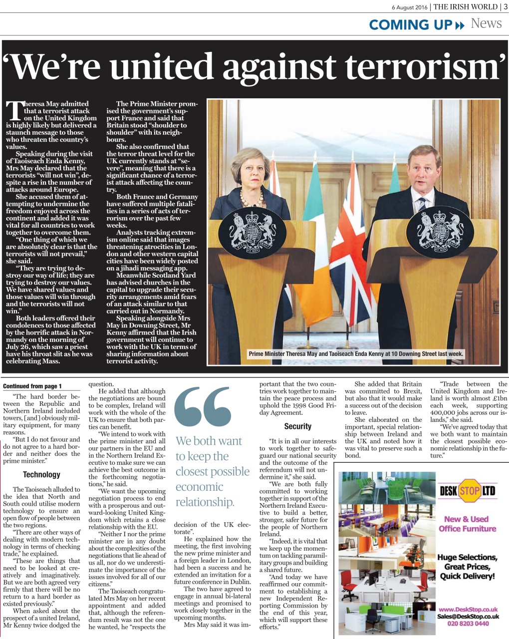 Irish World Preview Pages