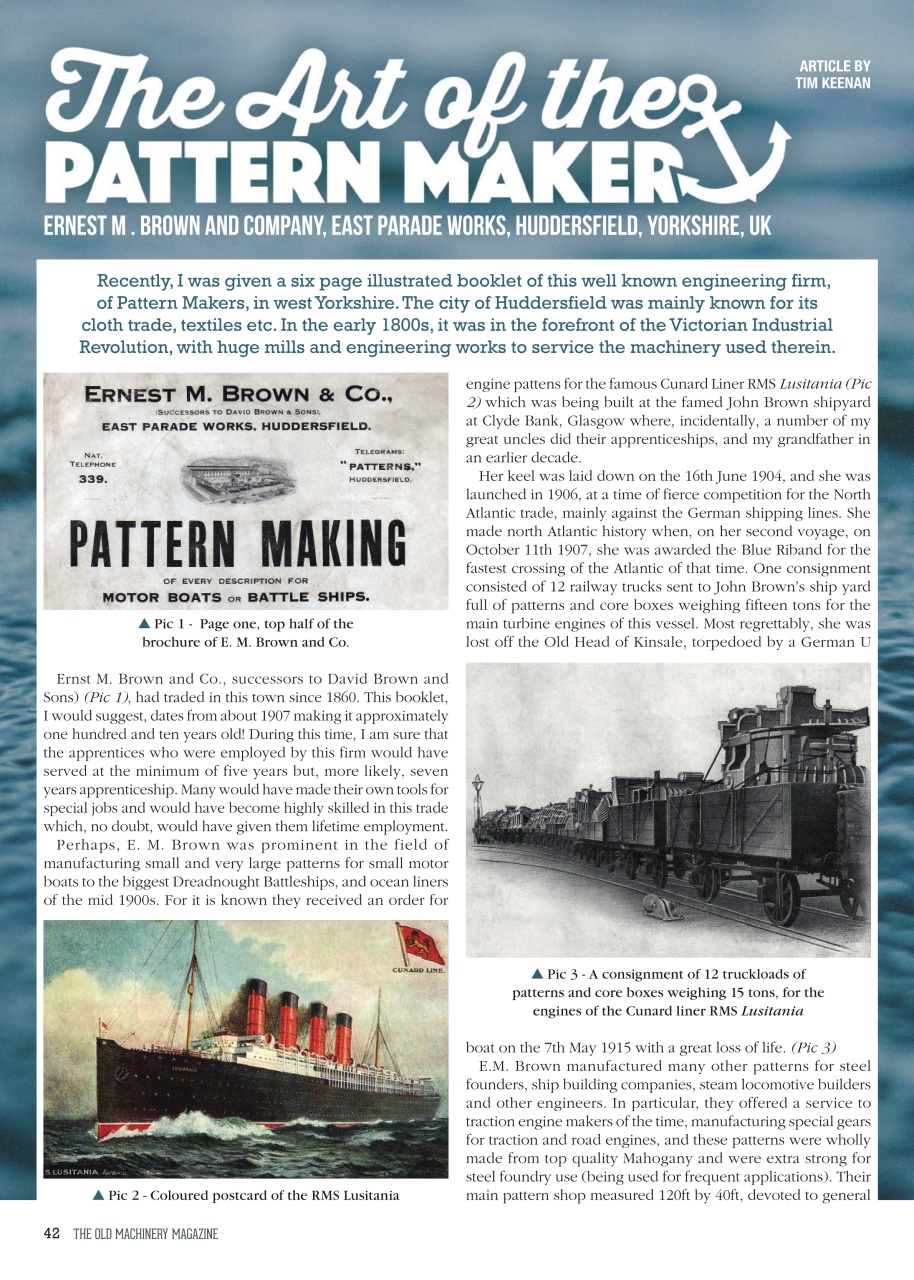 The Old Machinery Magazine Preview Pages