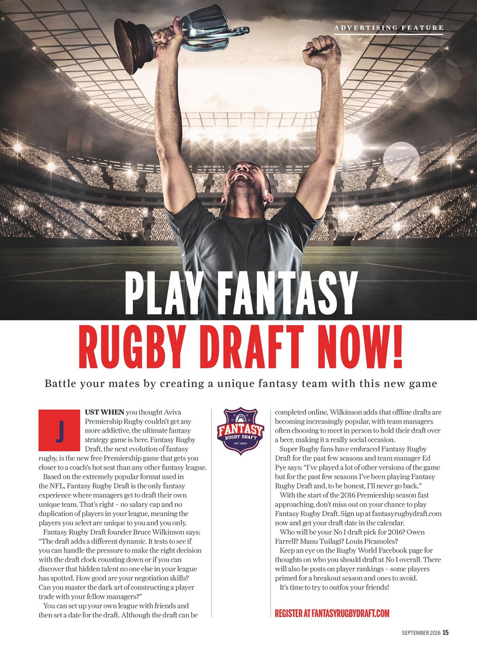 Rugby World Preview Pages