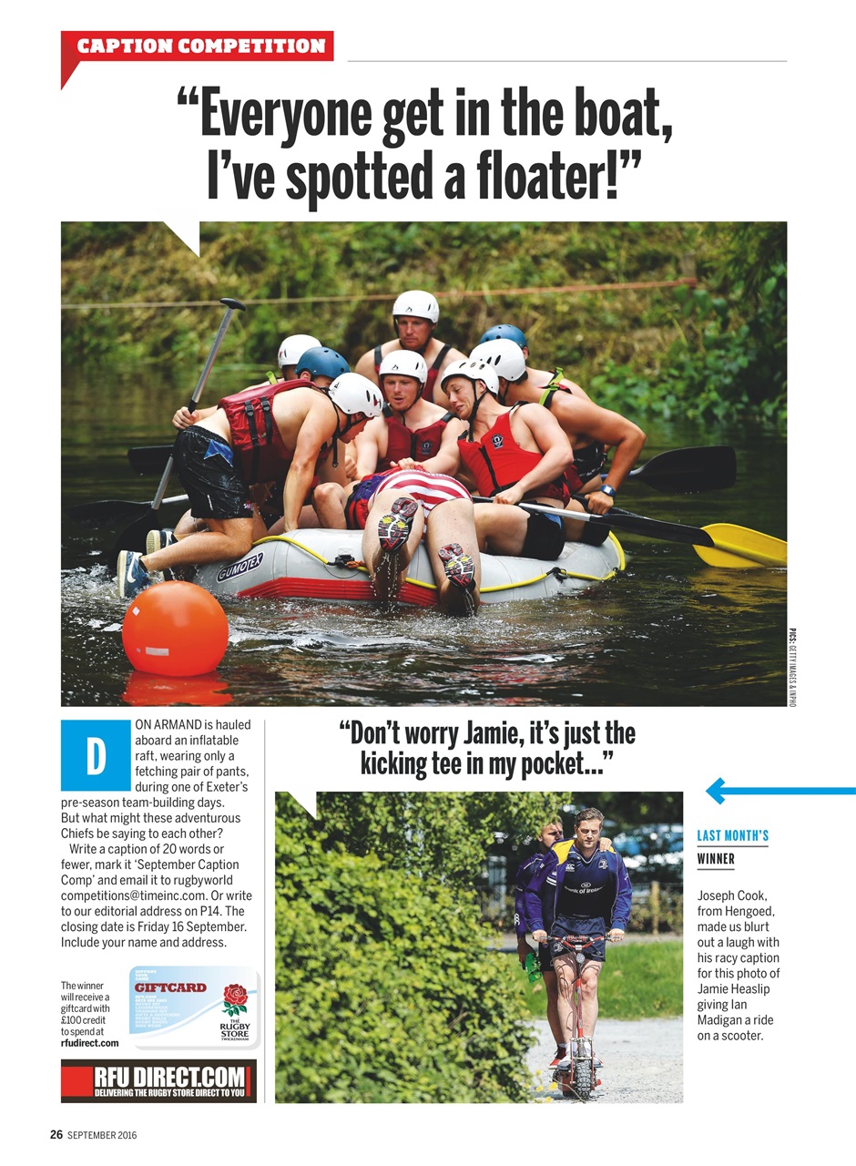 Rugby World Preview Pages