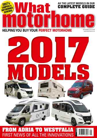 What Motorhome magazine issue The 2017 Motorhome Special - September 2016