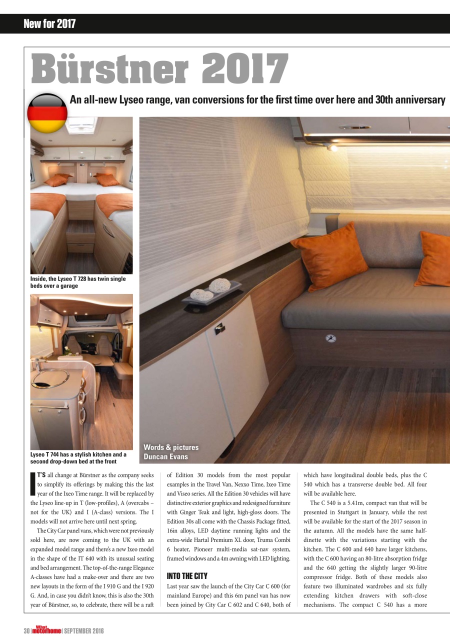 What Motorhome magazine Preview Pages