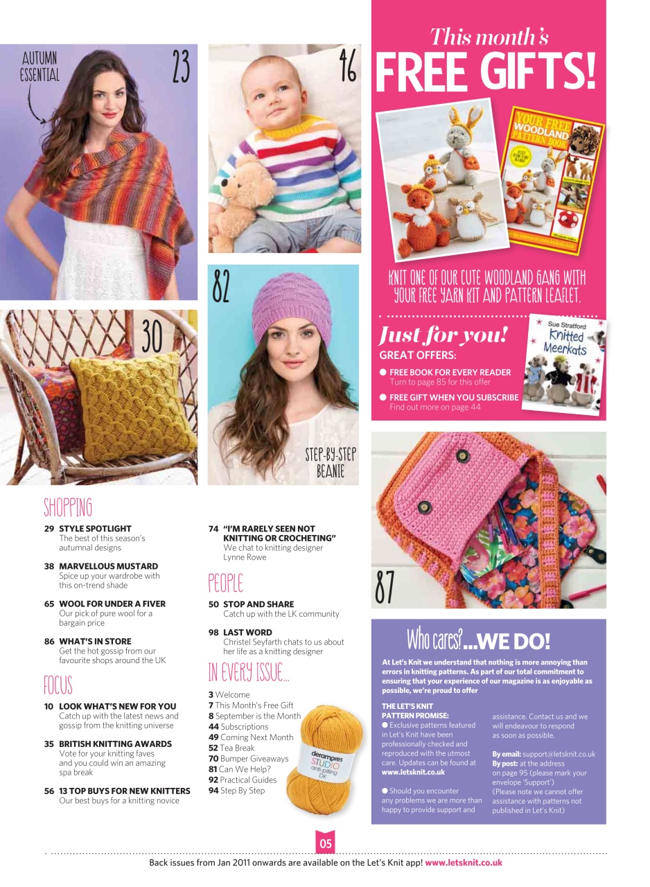 Let's Knit Preview Pages