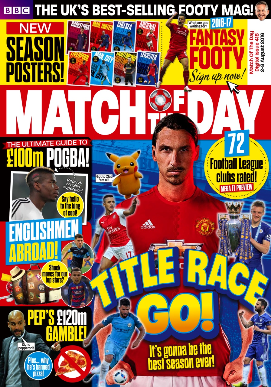 Match of the Day Preview Pages
