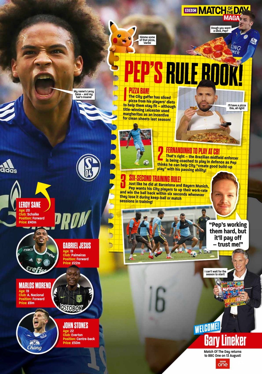 Match of the Day Preview Pages