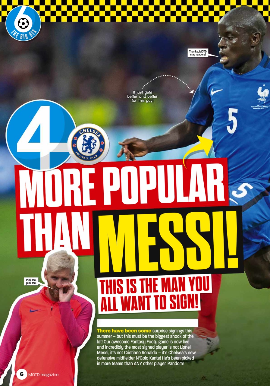 Match of the Day Preview Pages