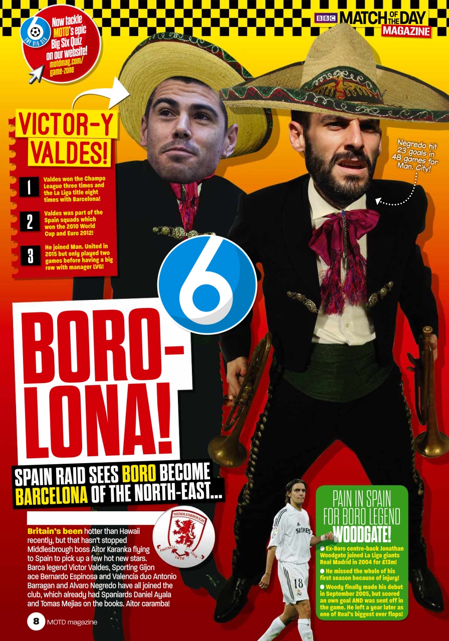 Match of the Day Preview Pages