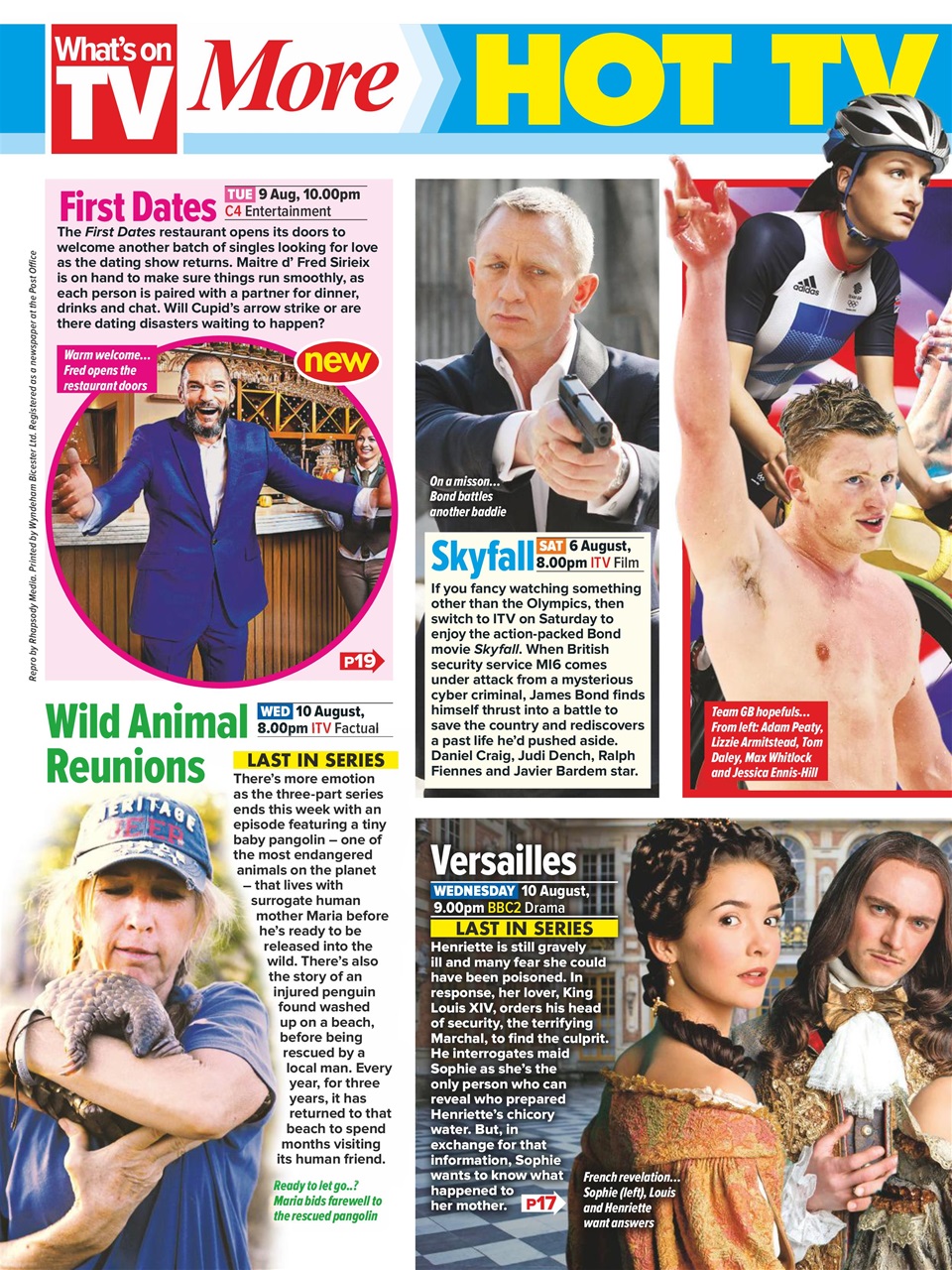 What's on TV Preview Pages