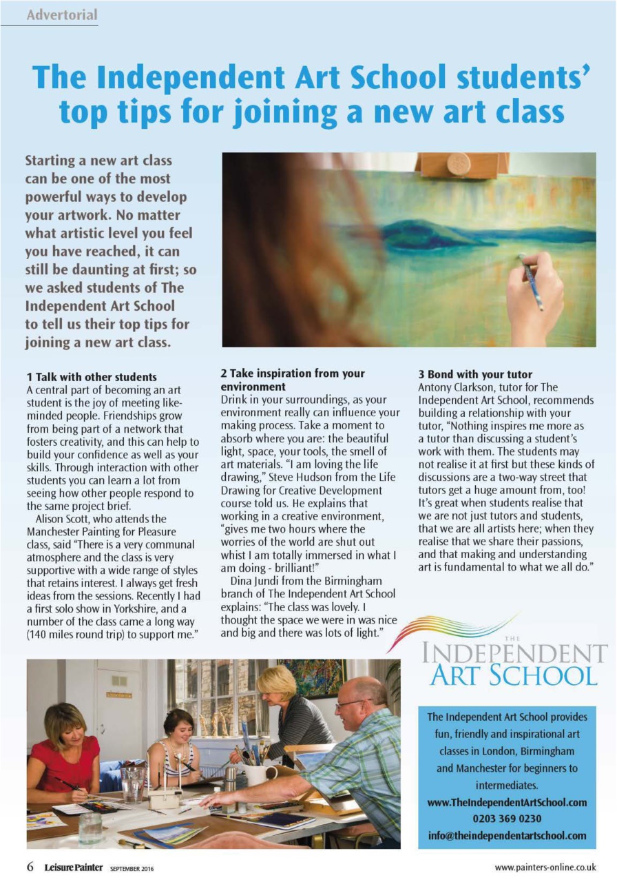 Leisure Painter & The Artist Preview Pages