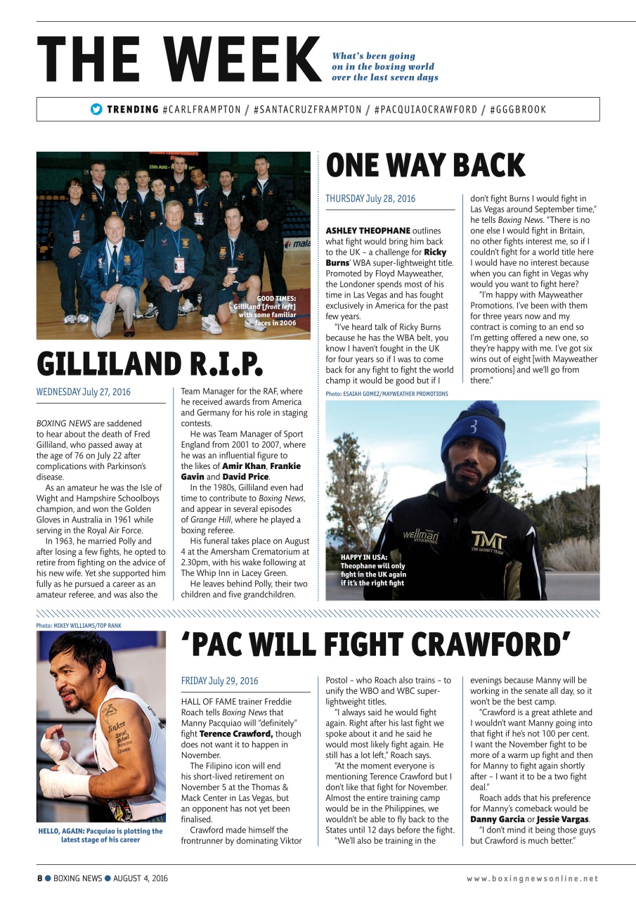 Boxing News Preview Pages