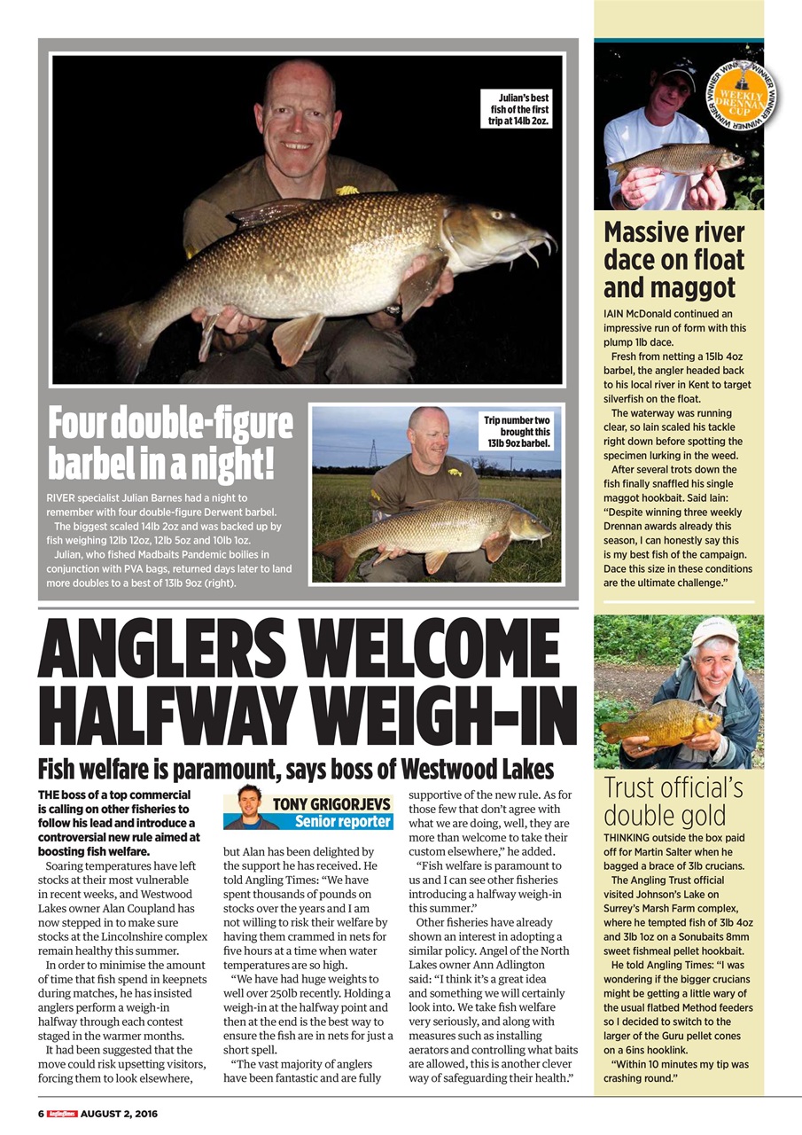 Angling Times Preview Pages