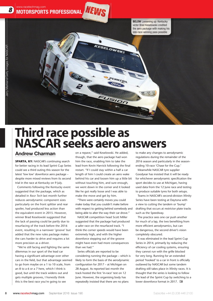 Race Tech Preview Pages