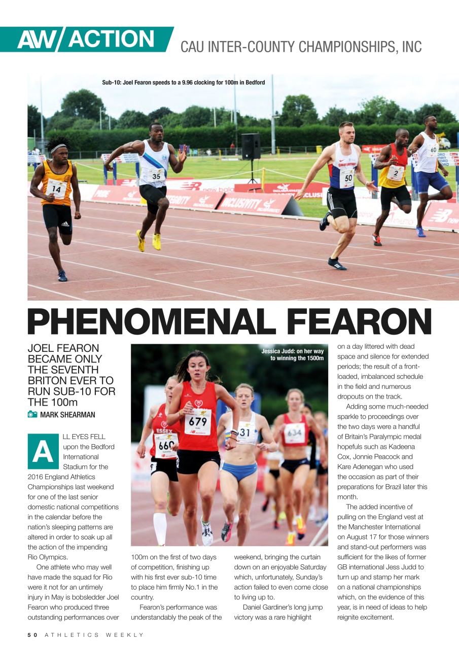 AW – Athletics Weekly Magazine Preview Pages