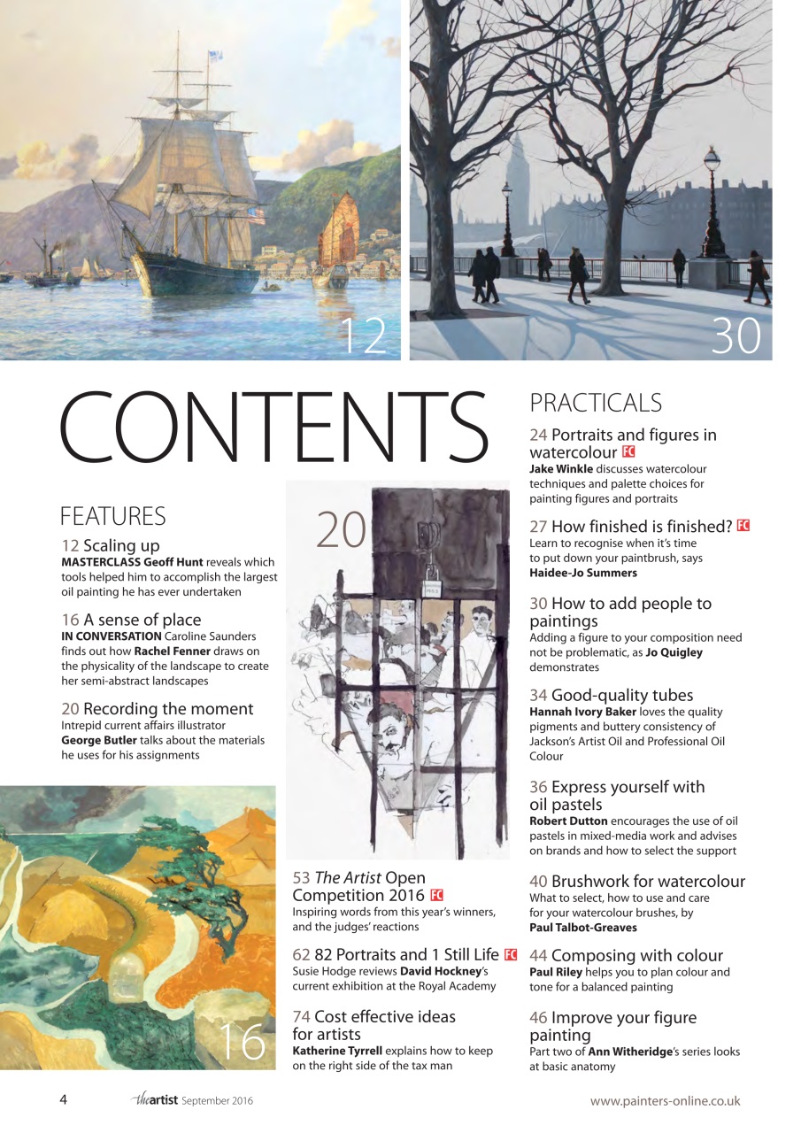 The Artist Preview Pages