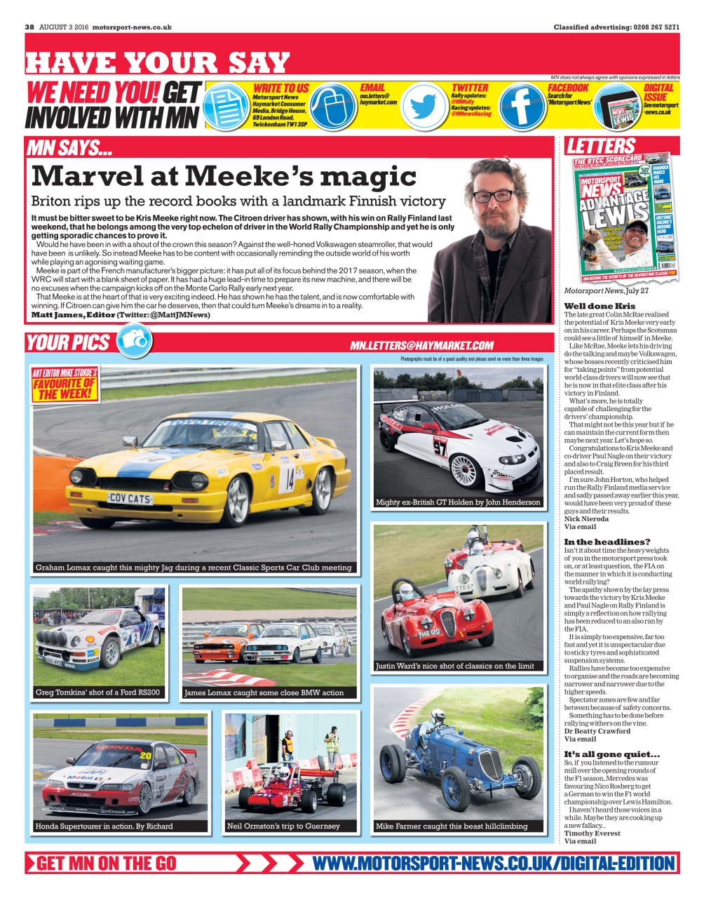 Motorsport News Preview Pages