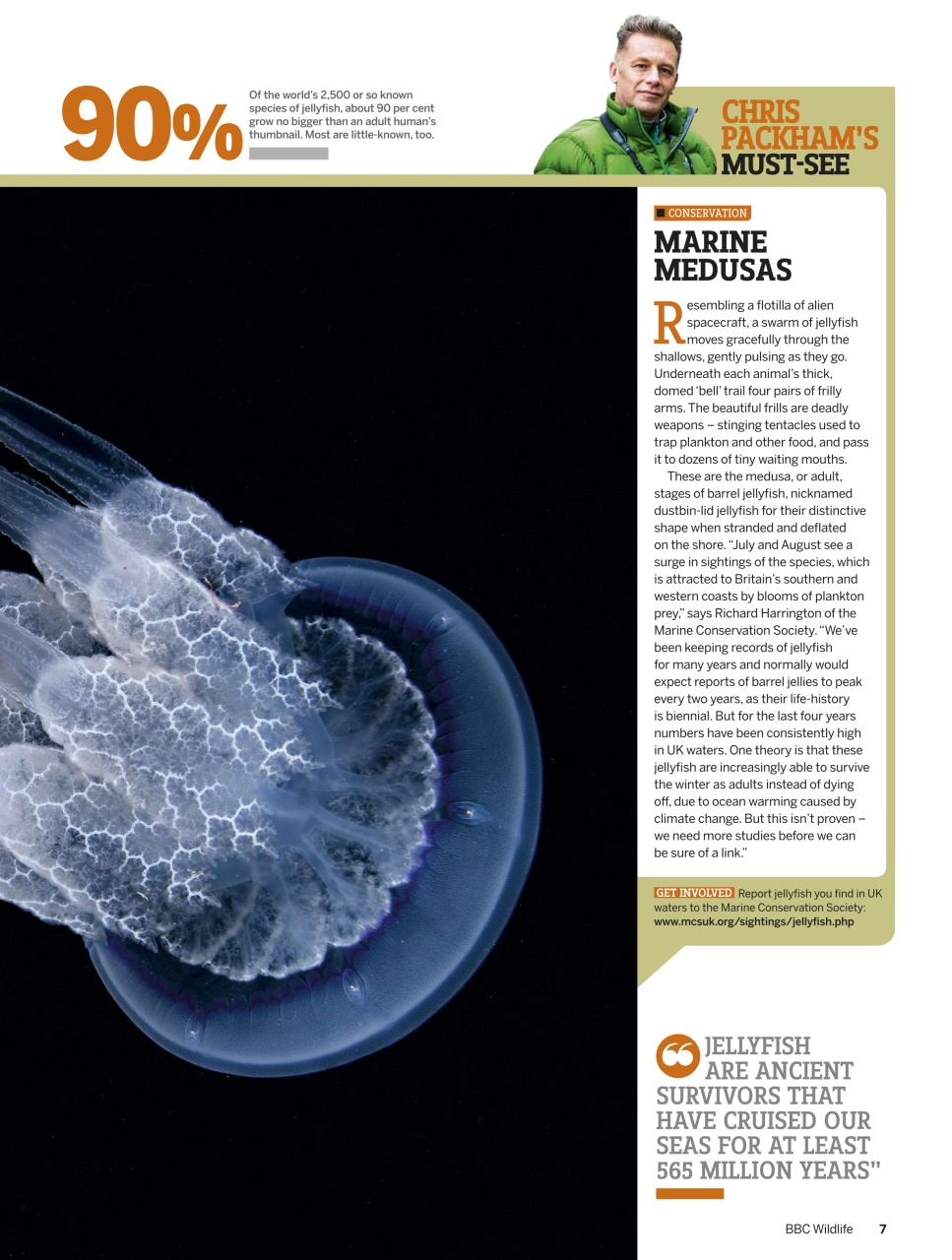 BBC Wildlife Magazine Preview Pages